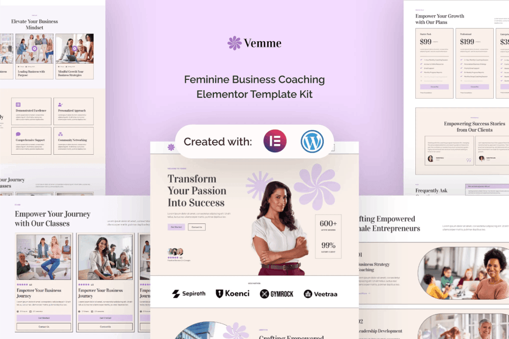 TemplateGoat Women Elementor Template Kit