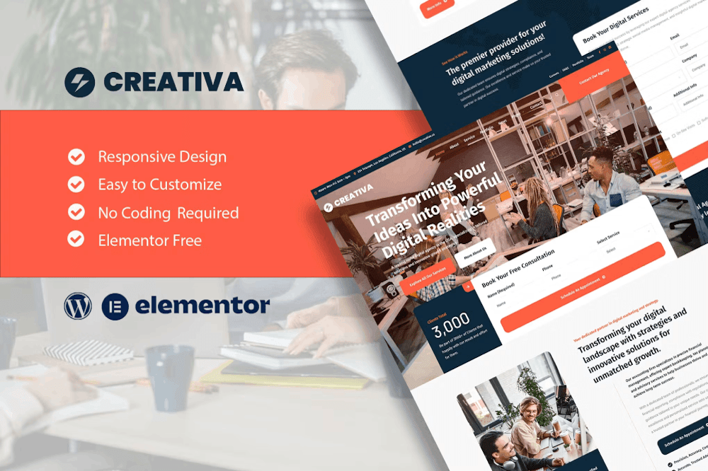 Creativa Digital Agency Elementor Template Kit