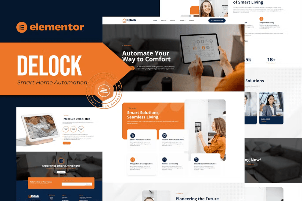 Delock Smart Home Automation Elementor Template Kit