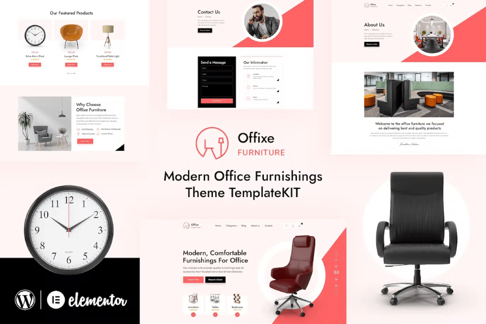 Offixe Furniture Elementor Template Kit