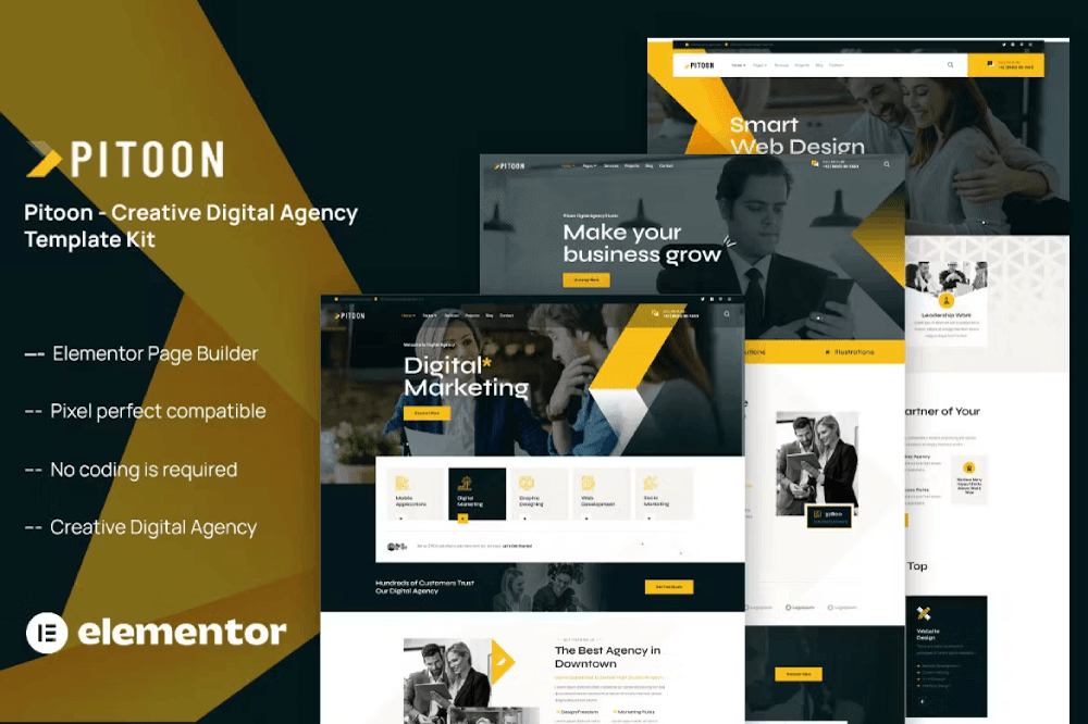 Creative Digital Agency Elementor Template Kit