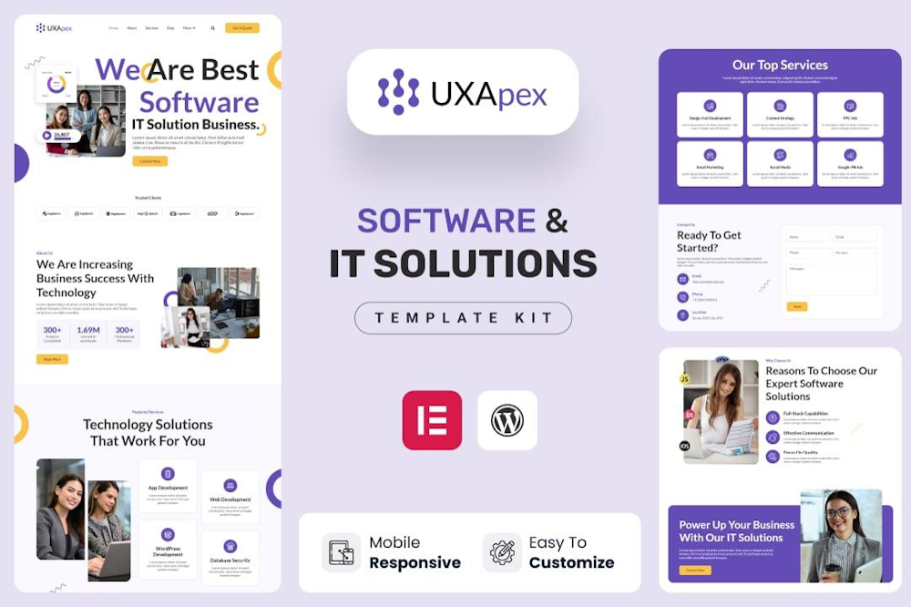 UXapex Services Company Elementor Template Kit