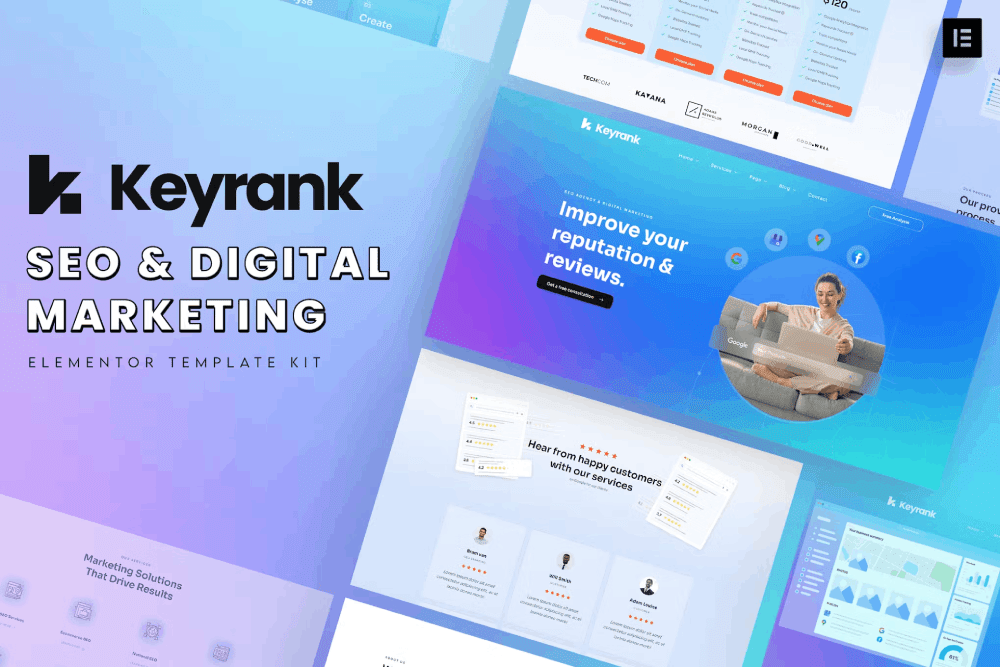 Keyrank SEO & Digital Marketing Agency Template Kit