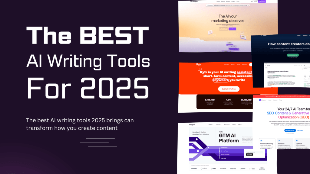 Best AI Writing Tools 2025: Boost Your Content Creation By TemplateGoat