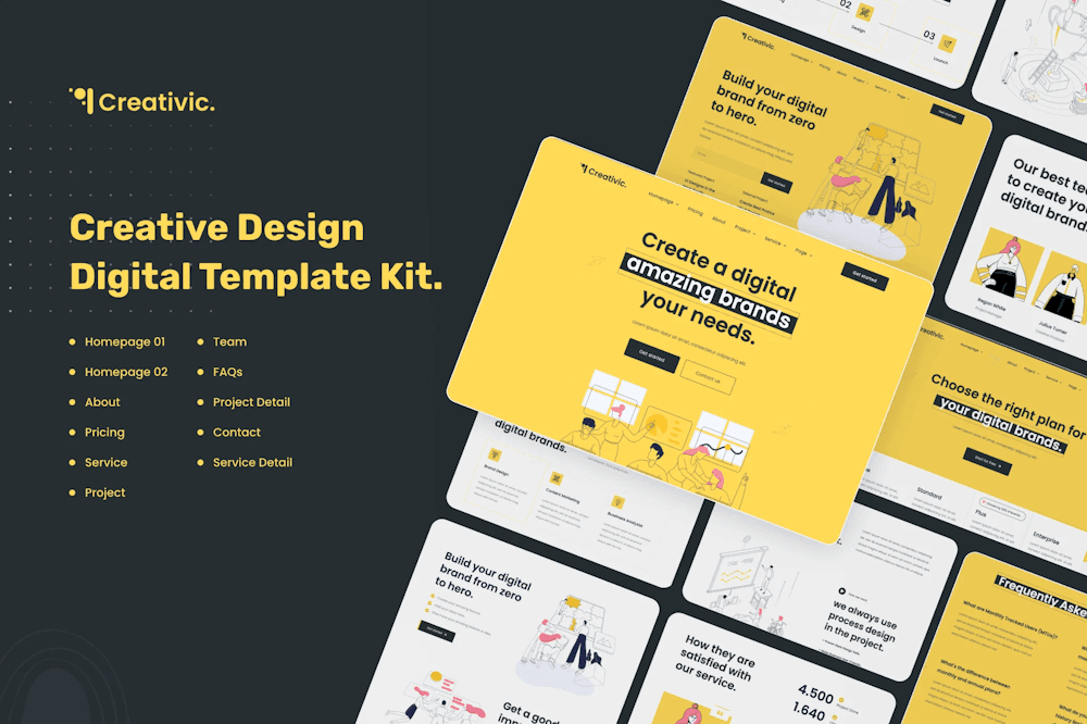 Creativic – Creative Agency Elementor Template Kit creative agency Elementor template