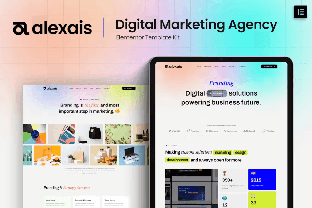 Alexais – Digital Marketing Agency Elementor Template Kit