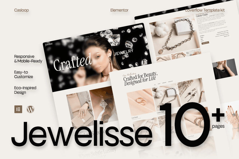 Jewelisse – Modern Luxury Jewelry Store Elementor Template Kit