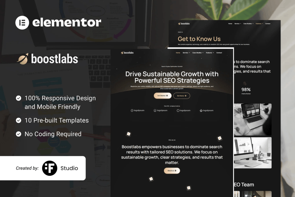 Boostlabs – SEO & Digital Marketing Elementor Template Kit