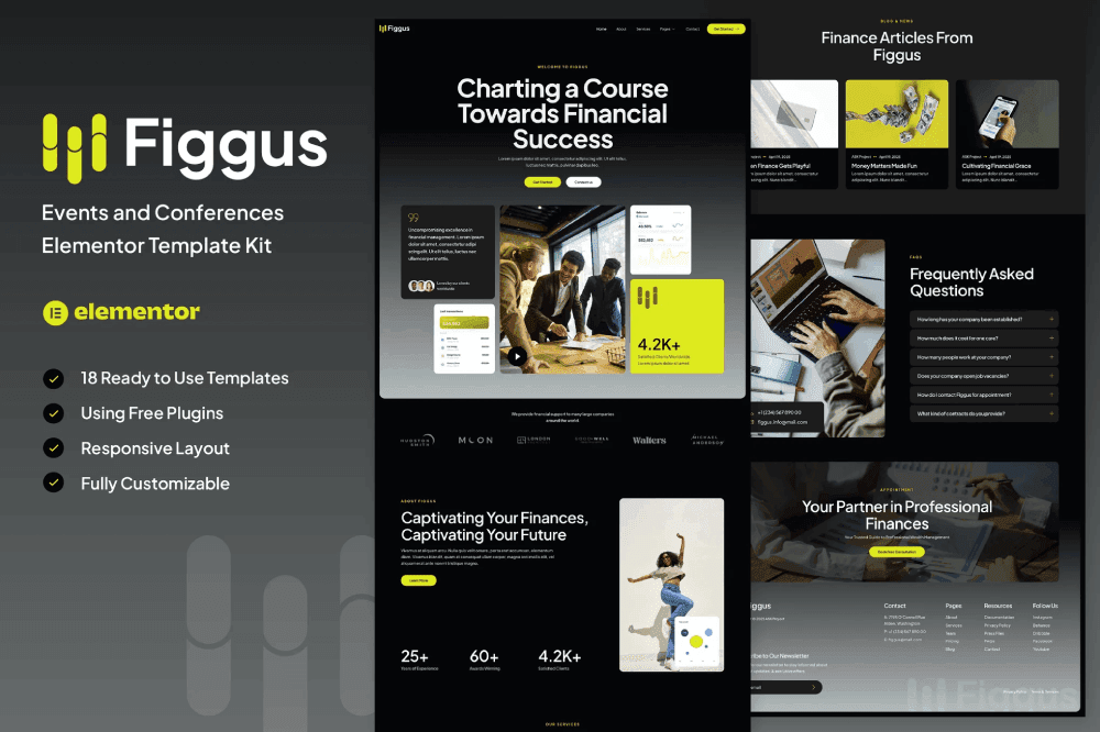 Figgus – Finance & Investment Elementor Template Kit