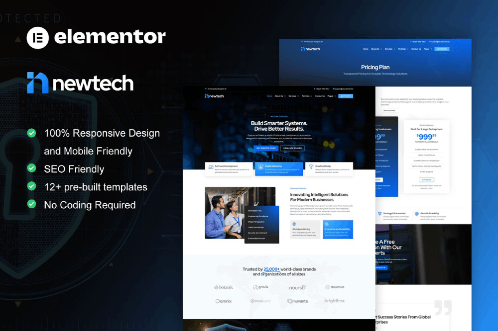 NewTech – IT Services Company Elementor Pro Template Kit